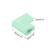 Edge Protectors, 4Pack U Foam Safety Bumper W Self-Adhesive Tape Furniture Corner Table Edge Guard, 2.16"x1.38"x0.315", Green