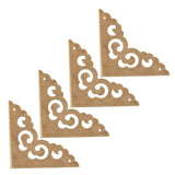 8 Pcs Furniture Copper Corner Guard Doll House Fish Tank Corner Bumper Woodland Cake Decorations Book Corner Protectors Table