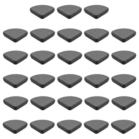 Corner Guards Edge Protector Furniture Table Corner Protectors Adhesive Soft Silicone Black 30x30x9mm, 28 Pcs In Australia - Darrahopens
