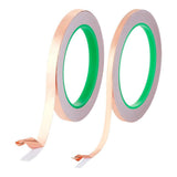 2 Rolls 2 Sizes Copper Foil Tapes, with Conductive Adhesive Double-Guided Copper Tapes for Guitar Shielding Electrical Repairs In Australia - Darrahopens