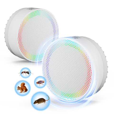 Rodent Repeller with LED Night Light,Variable Ultrasonic Sound to Repel Rodents, Mice, Bugs, Mosquitoes, Spiders, Electronic In Australia - Darrahopens