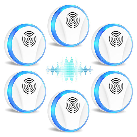 6 Packs Ultrasonic Pest Repeller, Electronic Pest Repellent Plug in Indoor Pest Control for Insect, Roaches, Mice, Spider In Australia - Darrahopens