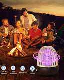 Bug Zapper Latern,Bug Zapper Trap Light Outdoor and Indoor Cordless Battery Powered Waterproof Bug/Fly Trapper for Home