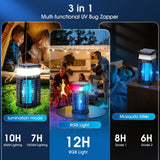 Bug Zapper Outdoor Indoor Mosquito Zapper Solar Fly Zapper Rechargeable Electric Mosquito Killer Waterproof Insect Fly Trap Plug In Australia - Darrahopens