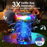 Bug Zapper Outdoor Indoor Mosquito Zapper Solar Fly Zapper Rechargeable Electric Mosquito Killer Waterproof Insect Fly Trap Plug In Australia - Darrahopens