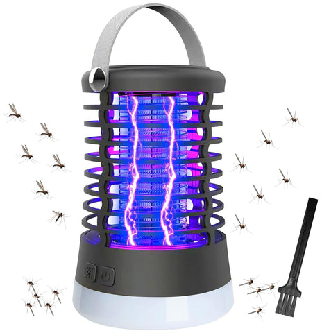 Bug Zapper Outdoor Bug Repellent Rechargeable Camping Lamp Waterproof Mosquito Killer Fly Trap Mosquito Repellent Portable Bug