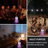 Bug Zapper Indoor & Outdoor,Rechargeable Mosquito Trap and Fly Killer Portable with USB, Ultraviolet and Security Grid,Hangable