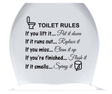 Removable Toilet Rules Wall Quotes Stickers Washroom Bathroom Decals WC Sign Vinyl Art Decor for Kids Living Room Home Decorations In Australia - Darrahopens
