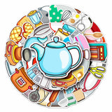 Kitchen Utensil Stickers for Water Bottle,Waterproof Vinyl 50pcs Stickers for LaptopComputer Phone Bumper Skateboard Luggage In Australia - Darrahopens