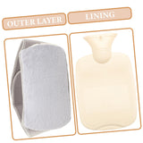 1 Set Plush Warm Water Bag PVC Portable Hand Warmer Household hot water bottl Winter accessory In Australia - Darrahopens