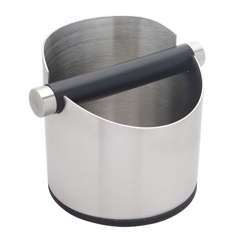 Knock Box, Stainless Steel Coffee Grounds Knock Box, With Removable Knock Bar and Non-Slip Rubber Base (Silver) In Australia - Darrahopens