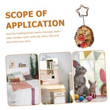 Little Hedgehog Note Holder Animal Ornament Wedding Decorations Display Shelf Display Shelves Wedding Table Number Holders Photo In Australia - Darrahopens