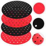 4pcs Silicone Pad Square Silicone Mat Reusable Fryer Mat Fryer Accessories Fryer Tray Fryer Parchment Paper Fryer Pad Oven