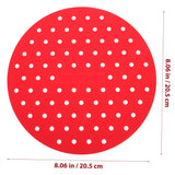 4pcs Silicone Pad Square Silicone Mat Reusable Fryer Mat Fryer Accessories Fryer Tray Fryer Parchment Paper Fryer Pad Oven