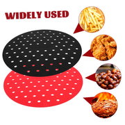 4pcs Silicone Pad Square Silicone Mat Reusable Fryer Mat Fryer Accessories Fryer Tray Fryer Parchment Paper Fryer Pad Oven