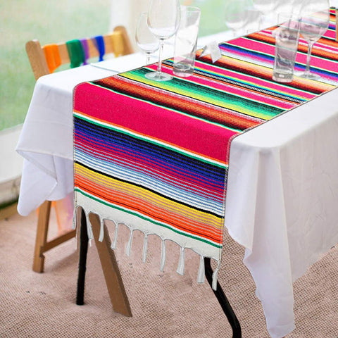 14 x 84 Inch for  Party Wedding Decorations Outdoor Picnics Dining Table, Fringe Cotton Table It is portable with mini size In Australia - Darrahopens