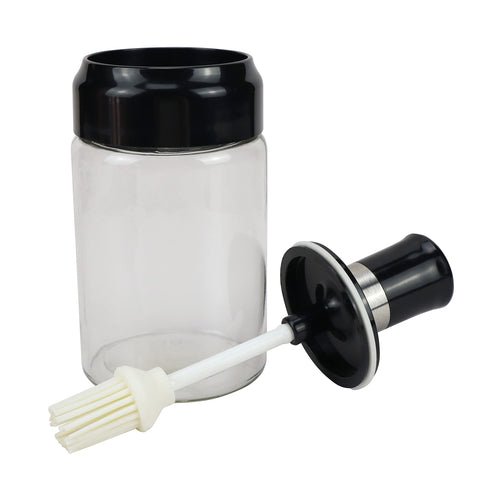 Oil Bottle with Silicone Brush for Cooking BBQ Kitchen is perfect for sauce/oil on your meats, fish, pastries and vegetables In Australia - Darrahopens