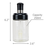 Oil Bottle with Silicone Brush for Cooking BBQ Kitchen is perfect for sauce/oil on your meats, fish, pastries and vegetables