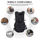BESPORTBLE Hydration Pack Backpack Hydration Water Bladder Lightweight Running Backpack Hiking Climbing Pouch Black