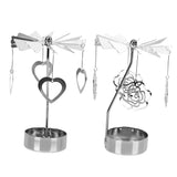 2Pcs Transfer Windmill Candlestick Rotary Candle Rotating Candlestick Candleholder Metal Tea Light Holder Heart Candle Holder In Australia - Darrahopens