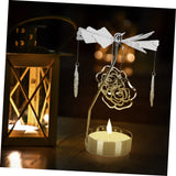 2Pcs Transfer Windmill Candlestick Rotary Candle Rotating Candlestick Candleholder Metal Tea Light Holder Heart Candle Holder In Australia - Darrahopens