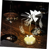 2Pcs Transfer Windmill Candlestick Rotary Candle Rotating Candlestick Candleholder Metal Tea Light Holder Heart Candle Holder In Australia - Darrahopens