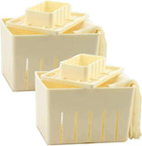 Tofu Press Mould (2PCS)  DIY Homemade Tofu Maker Pressing Mold Kit +Soybean Curd Cheese Cloth Kitchen Tools In Australia - Darrahopens