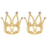 2Pcs Zinc Alloy Crystal Ball Stand, Crown Shaped Crystal Ball Display Base Stand, Attractive Ball Display Base Stand for Natural In Australia - Darrahopens