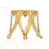 2Pcs Zinc Alloy Crystal Ball Stand, Crown Shaped Crystal Ball Display Base Stand, Attractive Ball Display Base Stand for Natural In Australia - Darrahopens