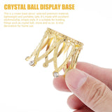 2Pcs Zinc Alloy Crystal Ball Stand, Crown Shaped Crystal Ball Display Base Stand, Attractive Ball Display Base Stand for Natural In Australia - Darrahopens