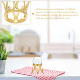 2Pcs Zinc Alloy Crystal Ball Stand, Crown Shaped Crystal Ball Display Base Stand, Attractive Ball Display Base Stand for Natural In Australia - Darrahopens