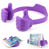Thumbs Up Cell Phone Holder for Desk, Universal Flexible Cell Phone Stand for Tablet Holder, Cellphone Holder(Purple/black/blue) In Australia - Darrahopens
