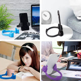 Thumbs Up Cell Phone Holder for Desk, Universal Flexible Cell Phone Stand for Tablet Holder, Cellphone Holder(Purple/black/blue) In Australia - Darrahopens