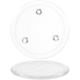 2pcs Glass Candle Plate Clear Glass Candle Tray Pillar Candle Holder Coaster for Dining Table Wedding Centerpieces In Australia - Darrahopens