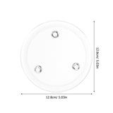 2pcs Glass Candle Plate Clear Glass Candle Tray Pillar Candle Holder Coaster for Dining Table Wedding Centerpieces