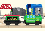 Wooden Train Accessories Battery Operated Locomotive Train, Remote Control Train for Track Set, Powerful  (Battery Not Included)