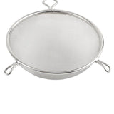 Double Fine Mesh Strainer Stainless Steel Handle Length Black Plastic Handle- Kitchen Utensil Food Strainer Skimmer Spoon