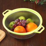 Stainless Steel  With Handle and Legs, Large Metal Green Strainer for Pasta, Spaghetti, Berry, Veggies, Fruits, Noodles, Salads In Australia - Darrahopens