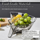 Multifunctional Drain Basket with Spout, Kitchen  Strainer Drainage Basket Funnel for Food, Kitchen Supplies & Accessories (Grey)