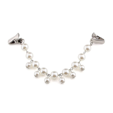3 pieces Pearl Crystal Sparkling Teardrop Chain Dresses Shawl Clip Retro Sweater Collar Clips Retro Cardigan Clip Shawl  Clips In Australia - Darrahopens