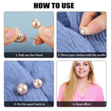 6 Pieces Artificial Pearl Brooch Pins Anti-Exposure Neckline Safety Pins Sweater Shawl Clips for Women Girls Wedding Party In Australia - Darrahopens