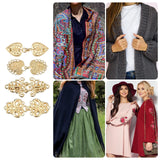 Vintage Sweater Clips Cape Cloak Clasp Retro Cardigan Clips Shawl Collar Clasp Dress Shirt Brooch Clip for Women