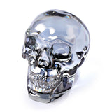 Plating Black Skull Head Figurines Day of The Dead Decor Gifts for Women, Glass Skull Head Art Halloween In Australia - Darrahopens