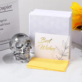 Plating Black Skull Head Figurines Day of The Dead Decor Gifts for Women, Glass Skull Head Art Halloween In Australia - Darrahopens
