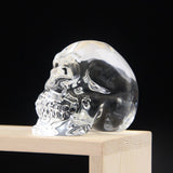 Plating Black Skull Head Figurines Day of The Dead Decor Gifts for Women, Glass Skull Head Art Halloween In Australia - Darrahopens