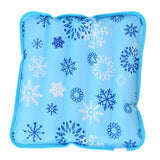 Summer Cooling Mat Reusable Ice Pillow Foldable Water Filling Ice Pillow Chair Pad, Multifunctional Waterproof (14.17" x 14.17")