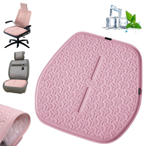Cushion Cover, Summer Jelly Gel Seat Cushion for Car Front Seat, Gel Seat Cushion for Long Sitting, for Ultimate (Pink/Blue gray) In Australia - Darrahopens