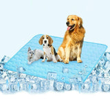 Mat Pad for Dogs Cats Ice Silk Mat Cooling Blanket Cushion for Kennel/Sofa/Bed/Floor/Car Seats Cooling (XL:40 x 28 inches, Blue) In Australia - Darrahopens