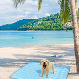 Mat Pad for Dogs Cats Ice Silk Mat Cooling Blanket Cushion for Kennel/Sofa/Bed/Floor/Car Seats Cooling (XL:40 x 28 inches, Blue) In Australia - Darrahopens