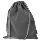 2 Pcs Portable Headphone Carrying Bag Travel Headset Storage Pouch Soft Drawstring Headphone Case Bag for Over-Ear  (Gray Color)